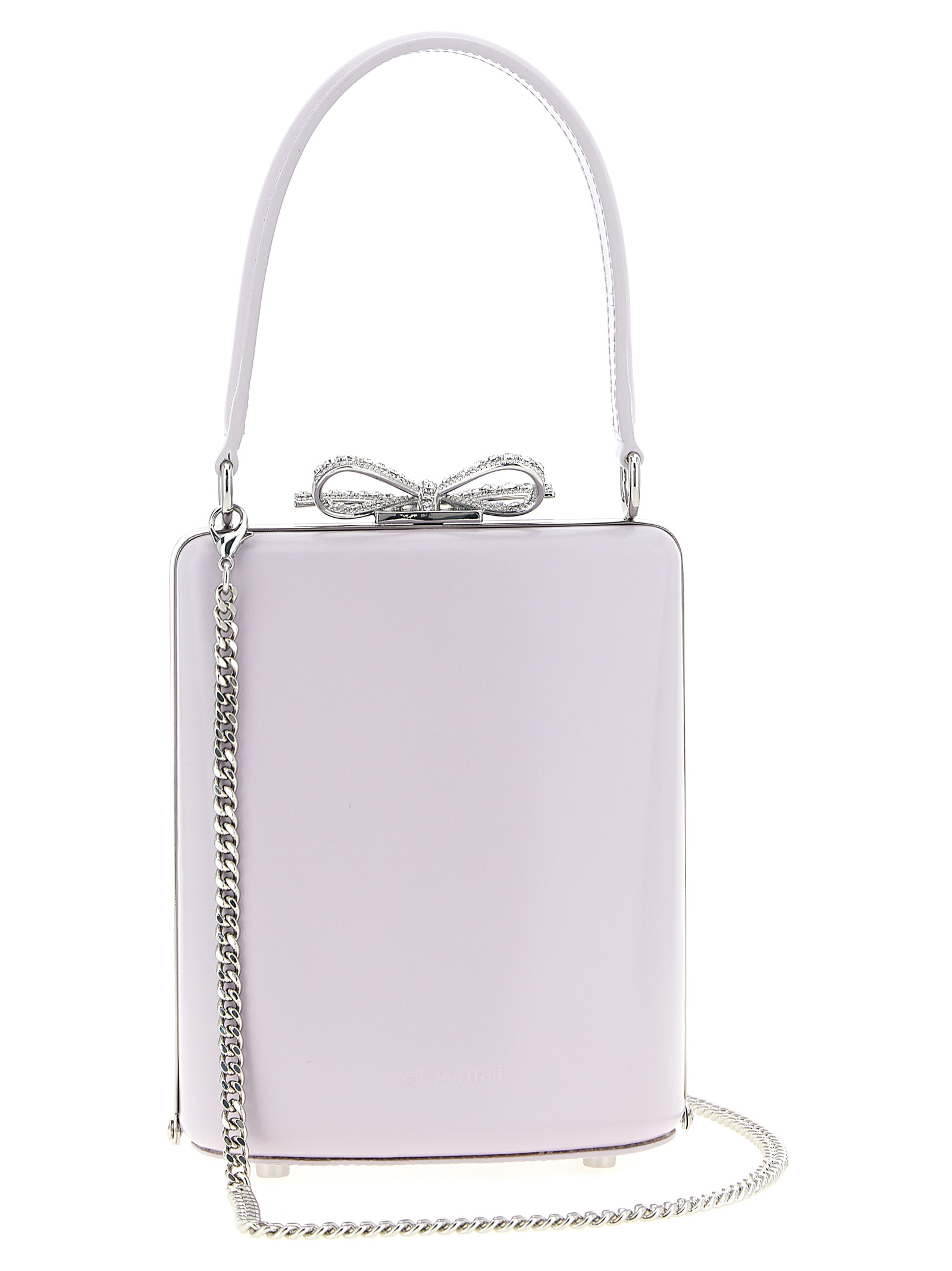'Lilac leather mini bow' handbag - immagine 2