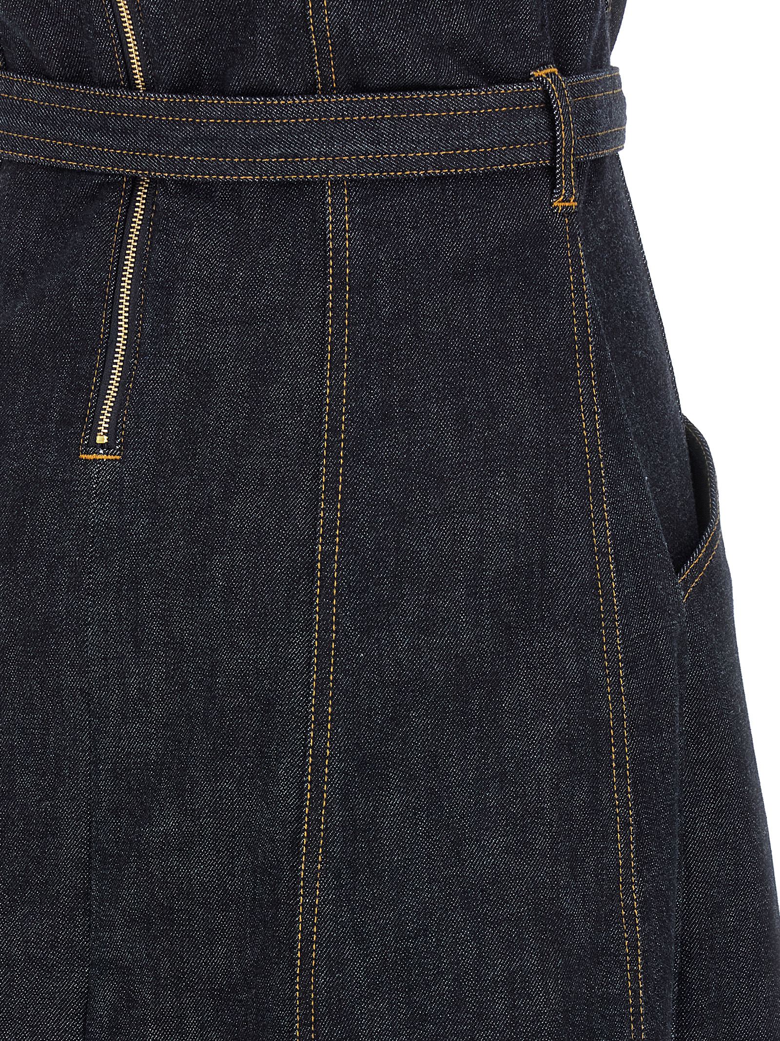 'Indigo Denim Bandeau Midi Dress' dress - immagine 4