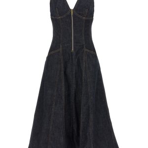 'Indigo Denim Midi' dress
