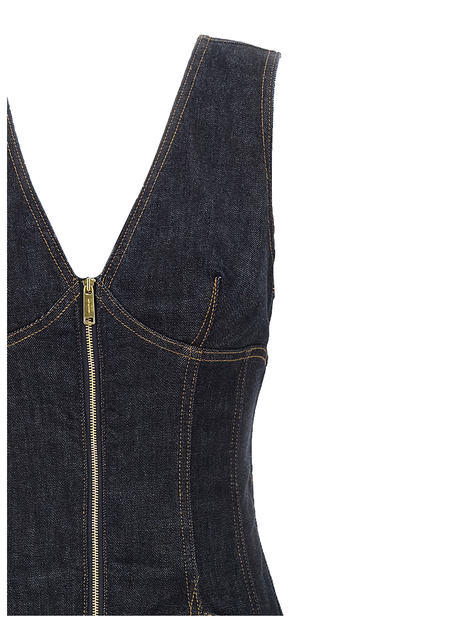 'Indigo Denim Midi' dress - immagine 3