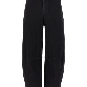 'Black Barrel Leg' jeans