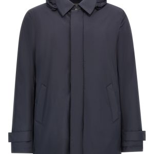 Removable hood parka