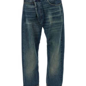 'Cuffed Crossover' jeans