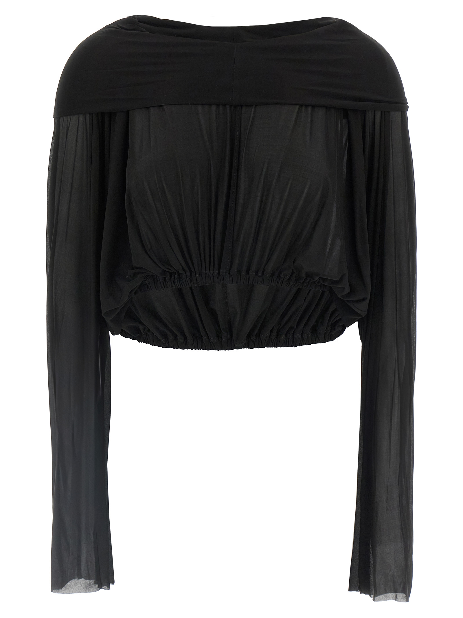 'Crooped Hooded Tunic' sweater