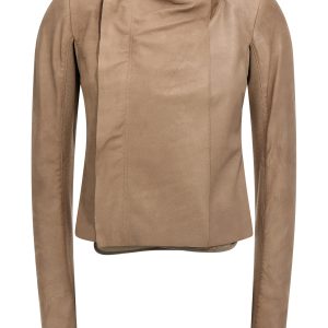 'Low neck biker' jacket