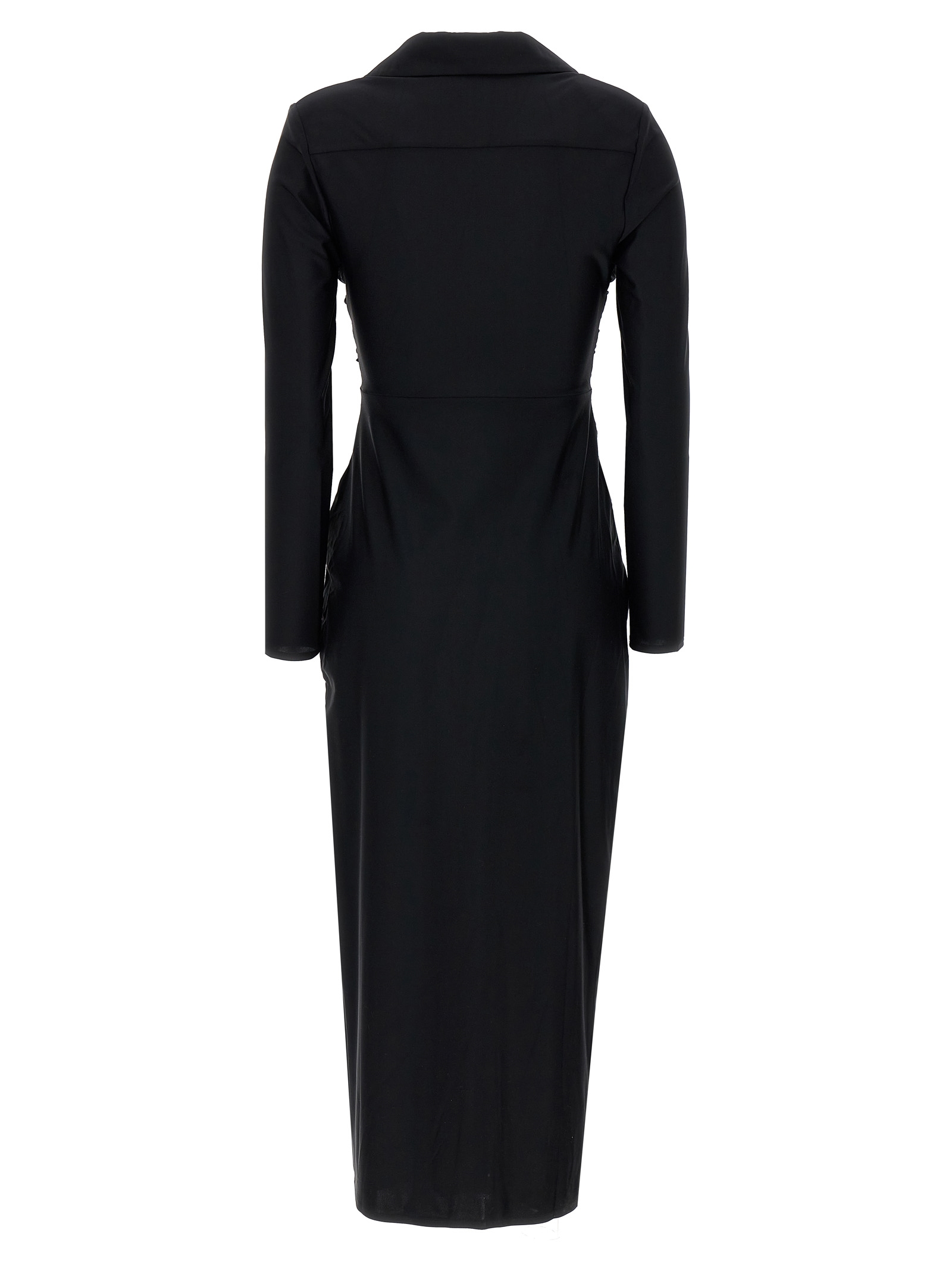 'Black Jersey Cut Out Midi' dress - immagine 2
