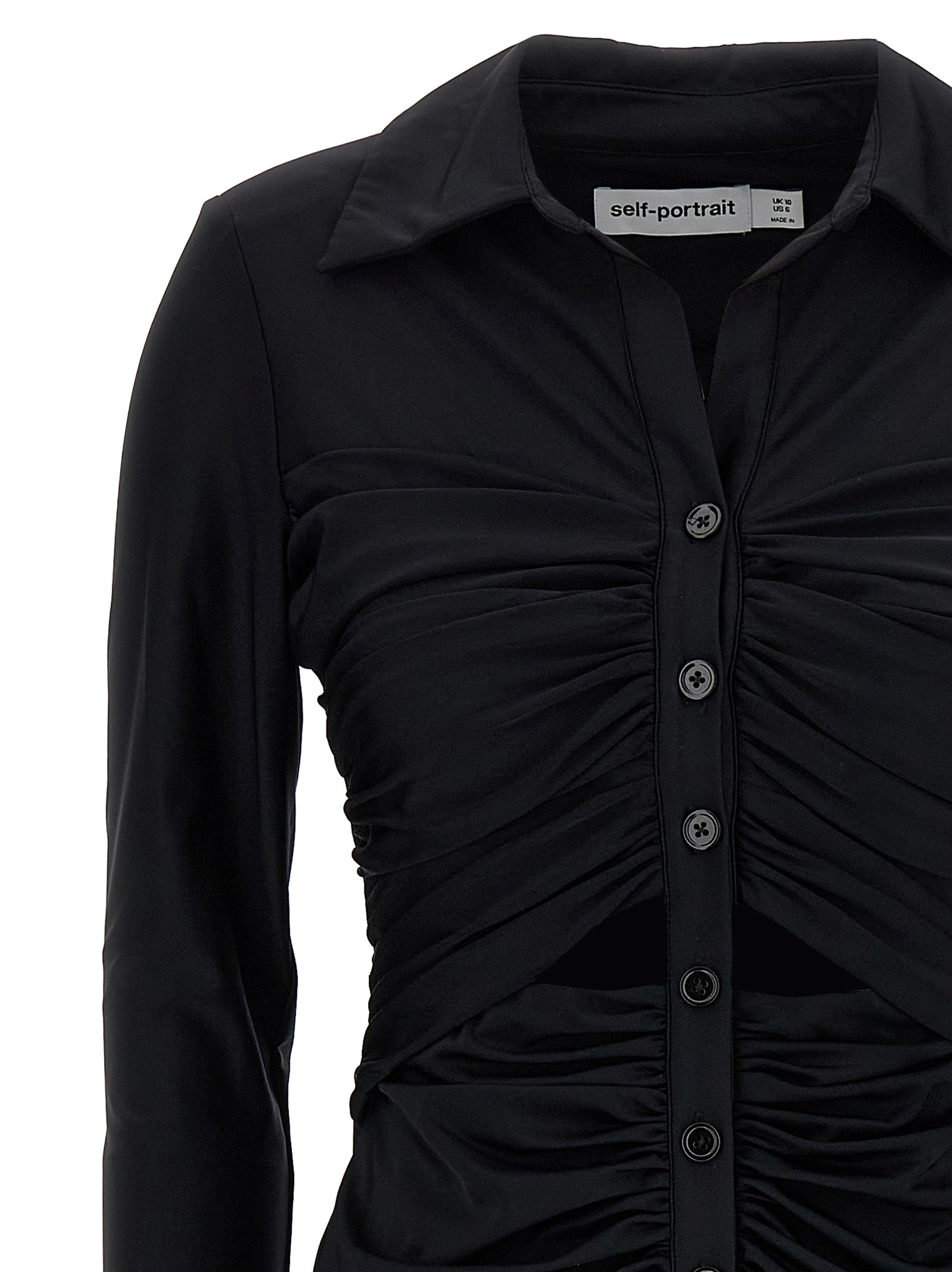 'Black Jersey Cut Out Midi' dress - immagine 3