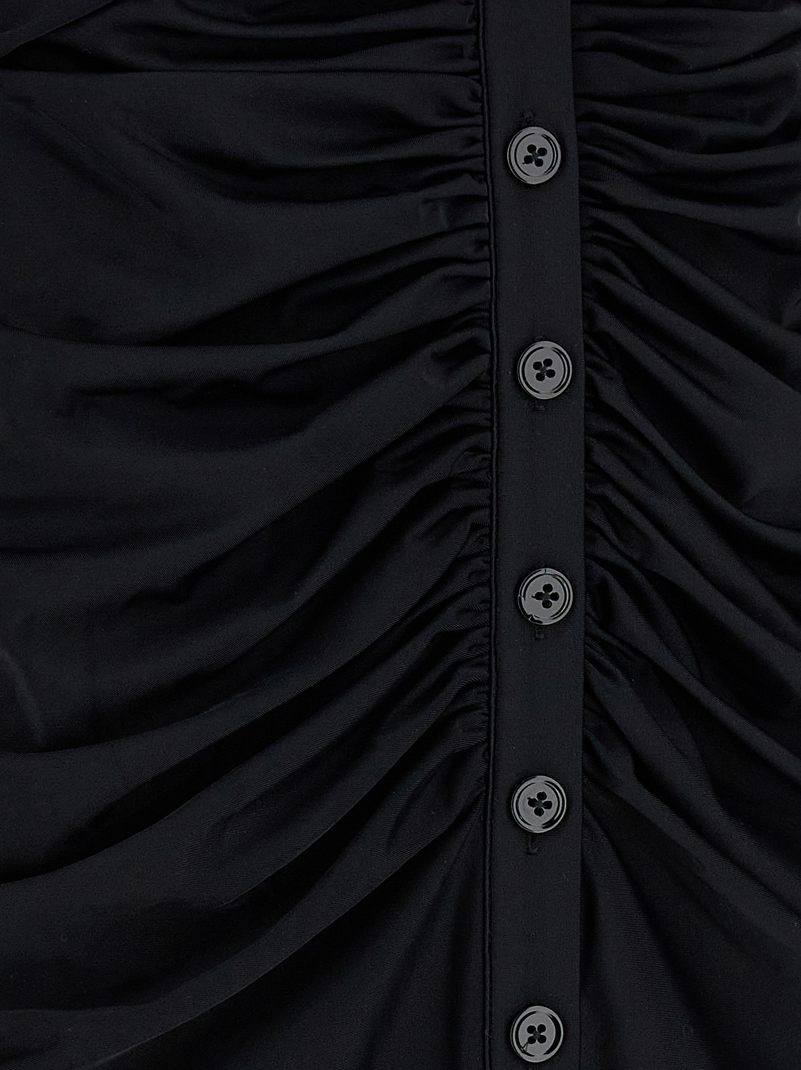 'Black Jersey Cut Out Midi' dress - immagine 4