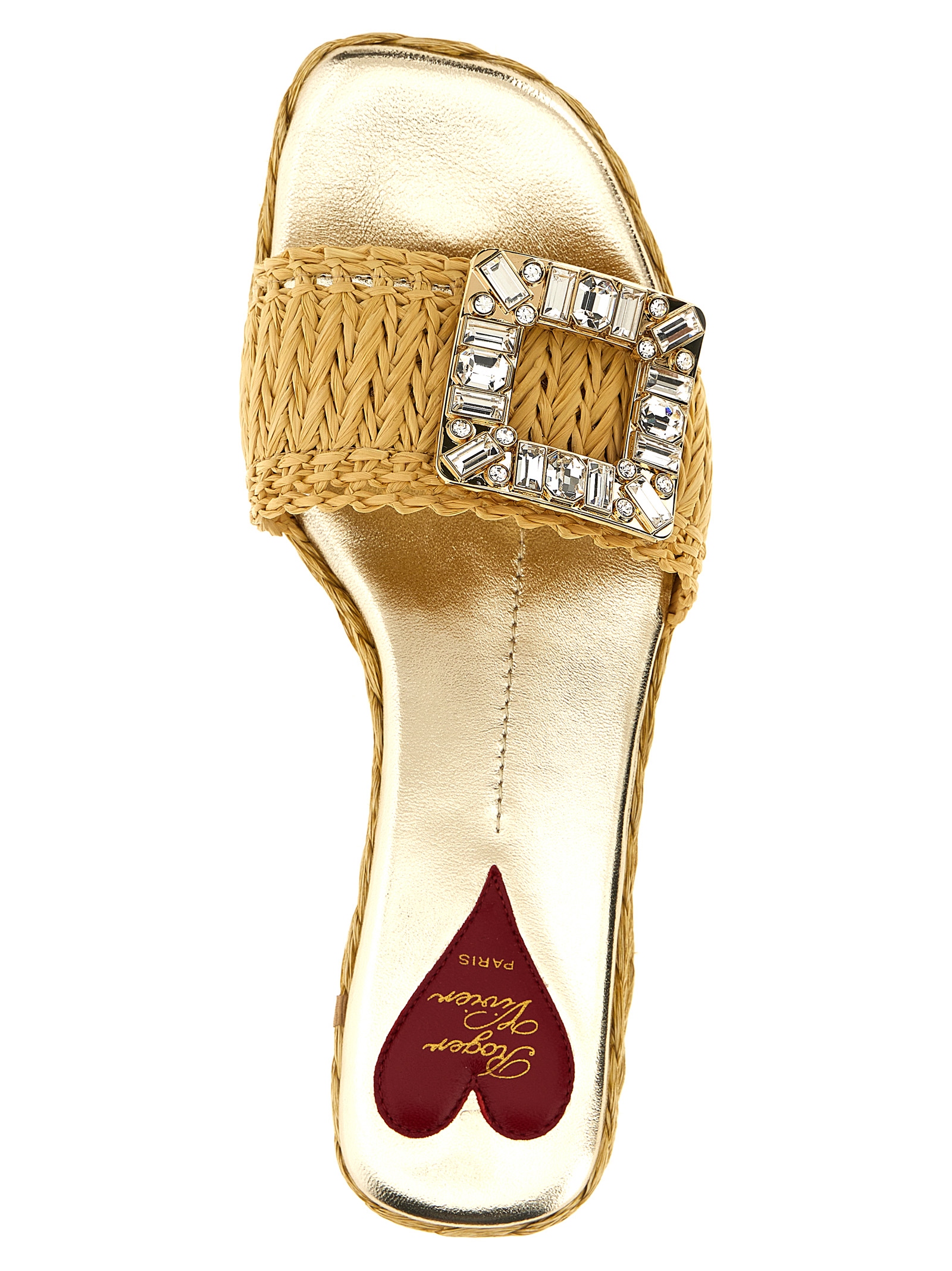 Raffia jewel sandals - immagine 4