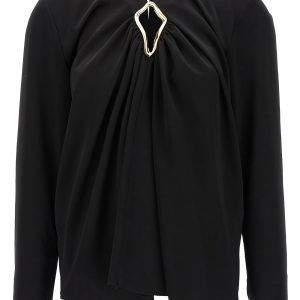 Metallic detail blouse