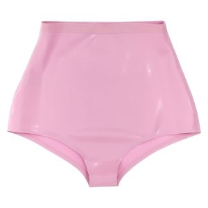 Latex high waist briefs