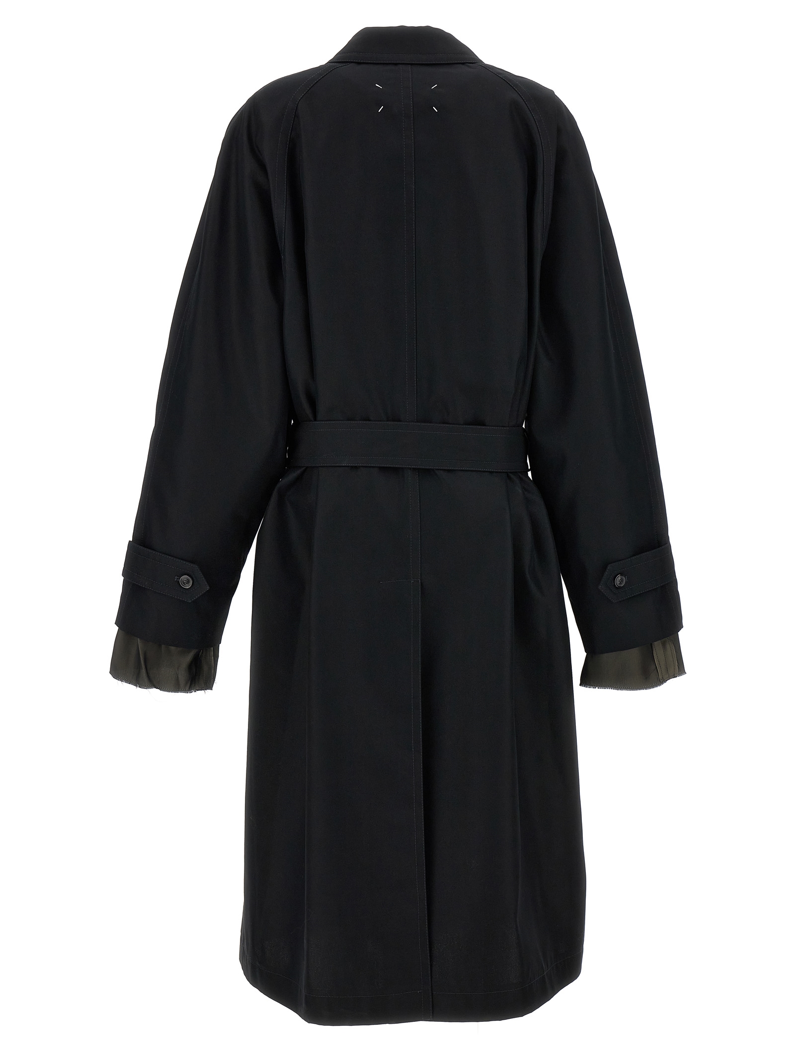 Long single-breasted trench coat - immagine 2