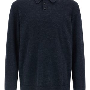 Suede patch polo shirt