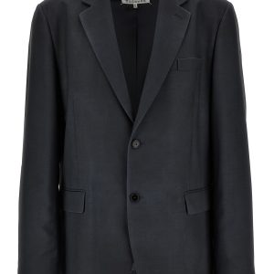 Single-breasted mohair blazer
