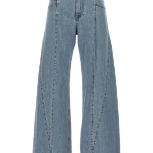 Jeans asymmetrical waist
