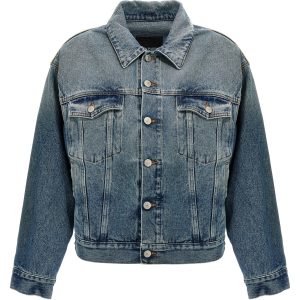 Cut-out denim jacket