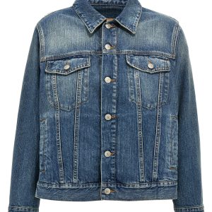 Layered denim jacket