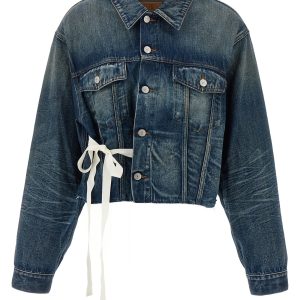 Tape denim jacket