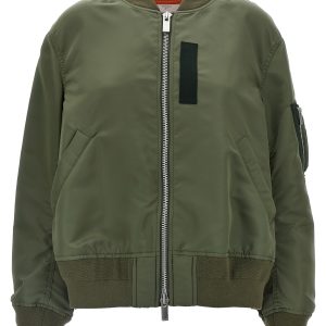 Nylon bomber jacket
