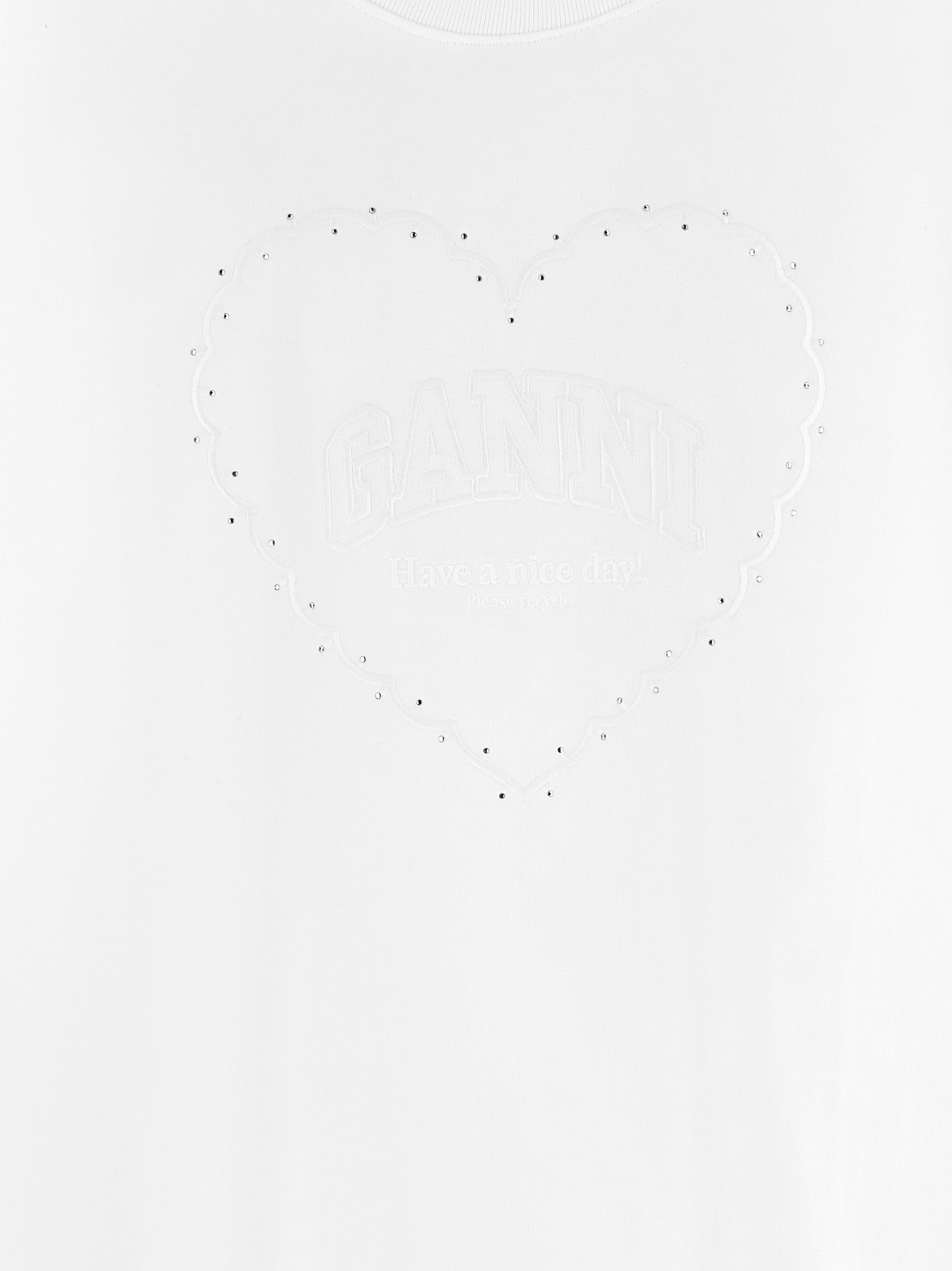 Rhinestone logo embroidery T-shirt - immagine 4