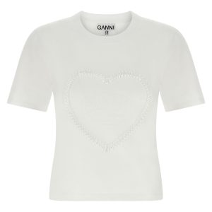 Heart embroidery T-shirt
