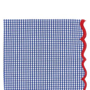Scalloped vichy napkin