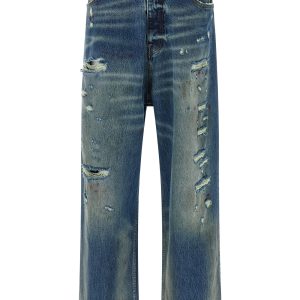 'Blue Distressed Baggy' jeans