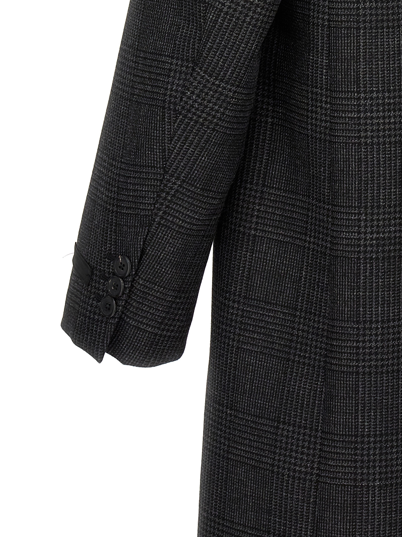 Check single-breasted coat - immagine 4