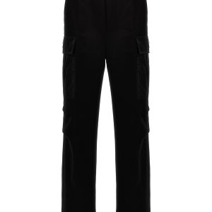 Nylon insert cargo joggers