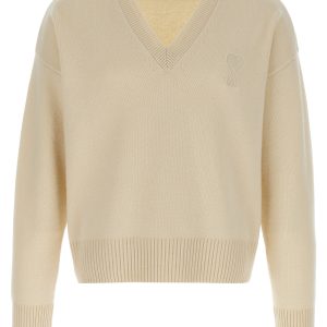 Puff logo patch sweater