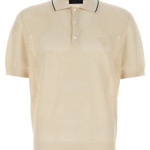 Openwork polo shirt