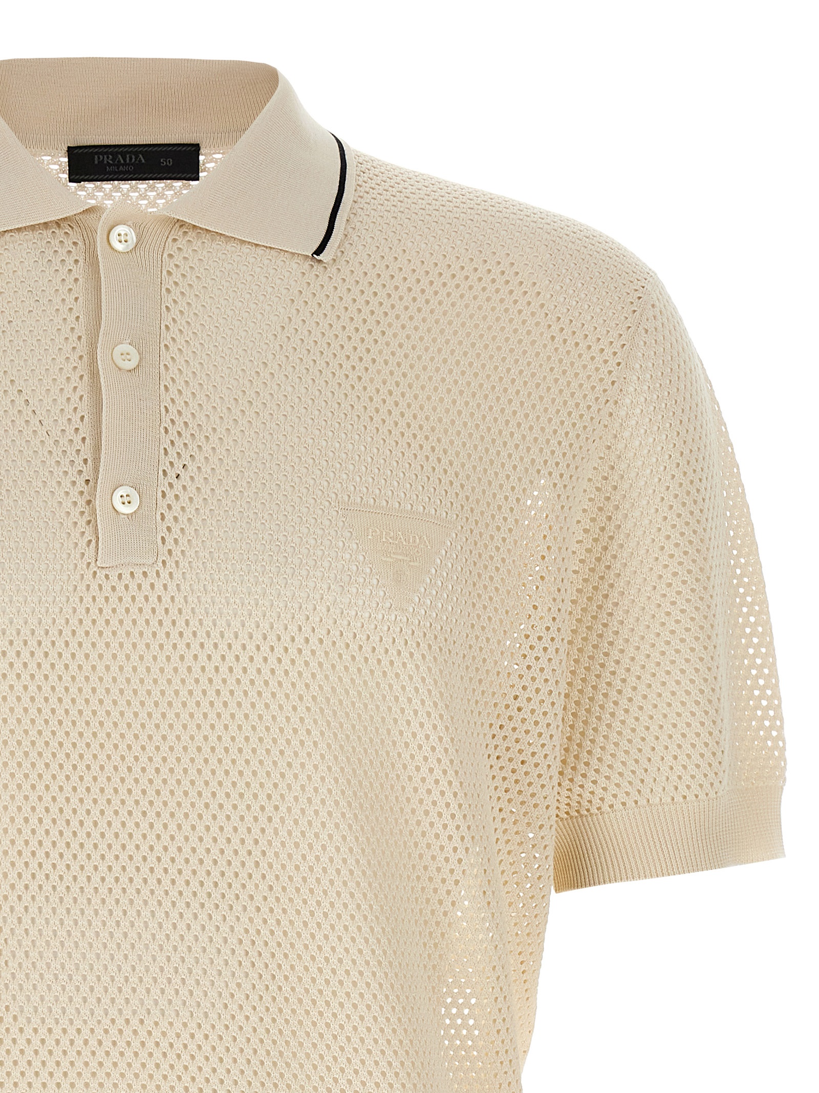 Openwork polo shirt - immagine 3