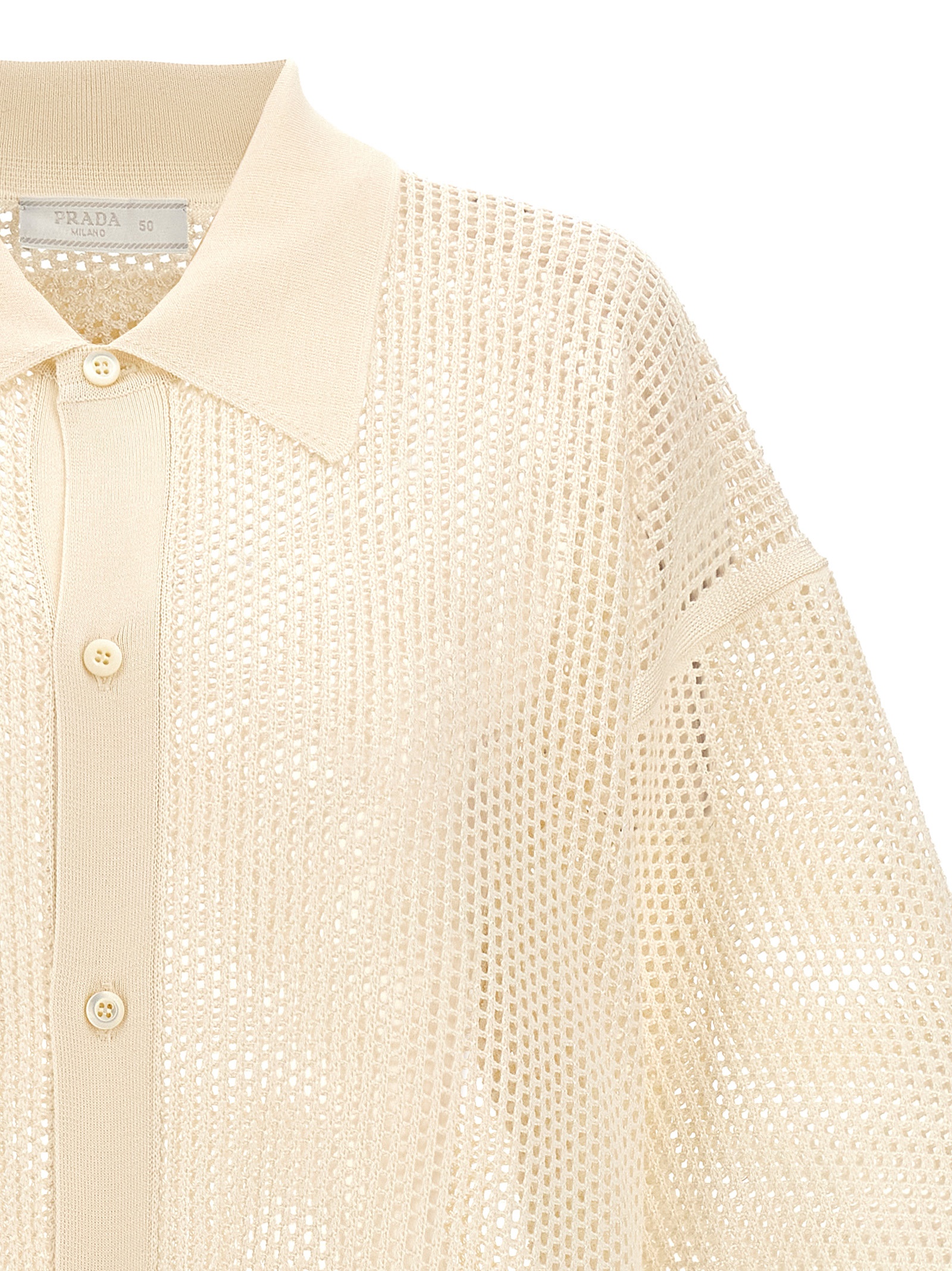 Mesh knit shirt - immagine 3