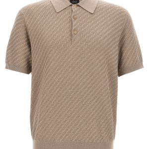 Knitted polo shirt