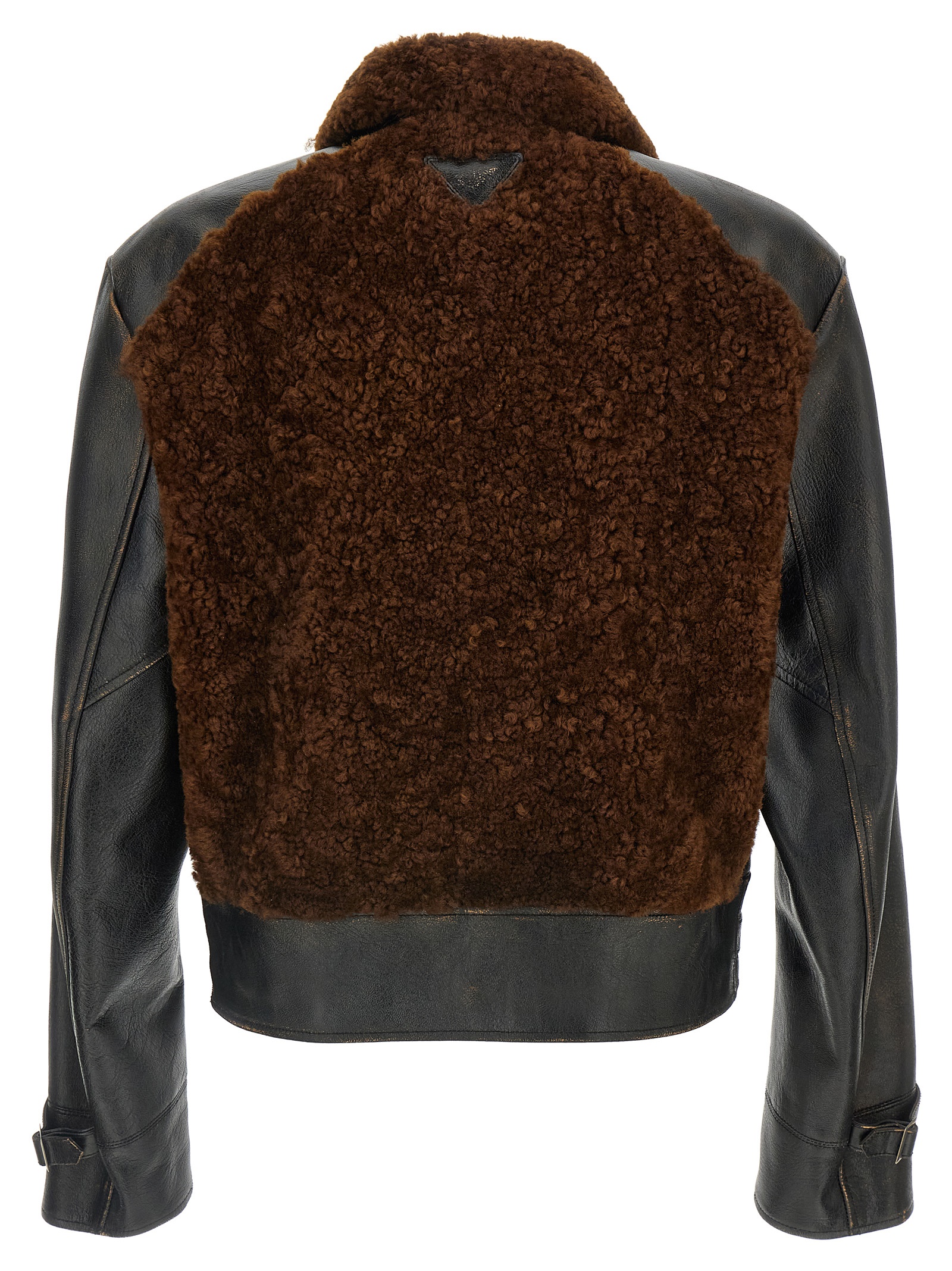 Sheepskin and leather jacket - immagine 2