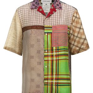 'Regenerated Silk Scarves Bowling' shirt