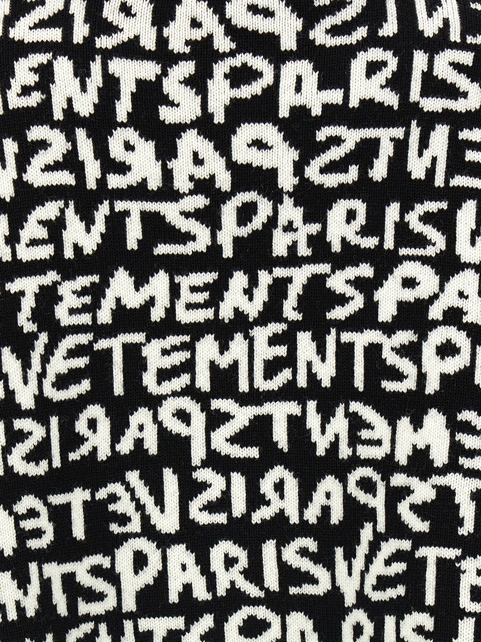 'Vetements Paris Monogram' cropped sweater - immagine 4