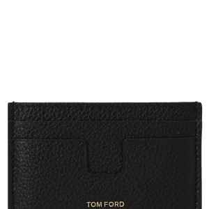 Logo leather card holder