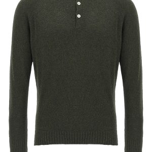 Bouclé cotton polo shirt