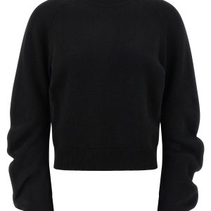 Curved sleeve sweater