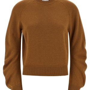 Curved sleeve sweater