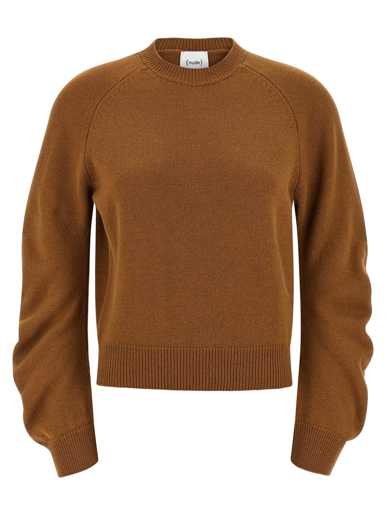 Curved sleeve sweater