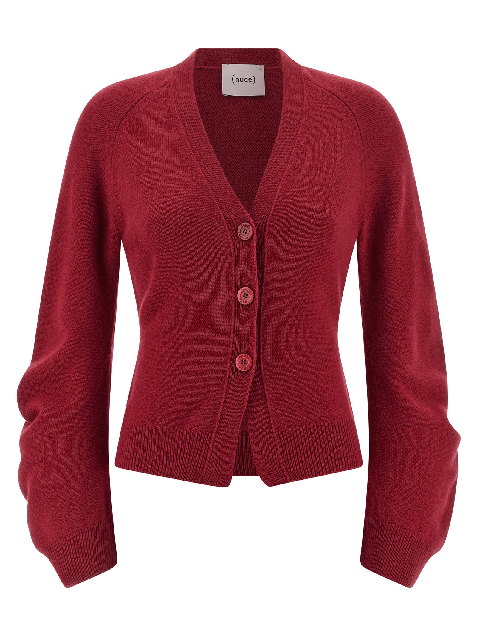 Curved sleeves cardigan