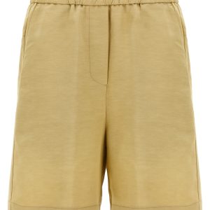 Linen bermuda shorts