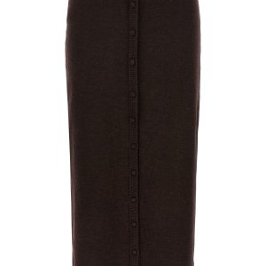 'bottoni' midi skirt