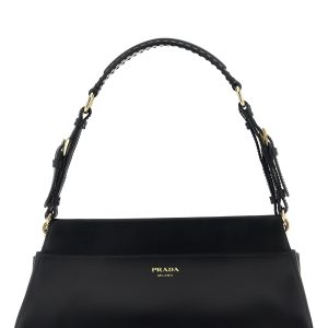 Nappa shoulder bag