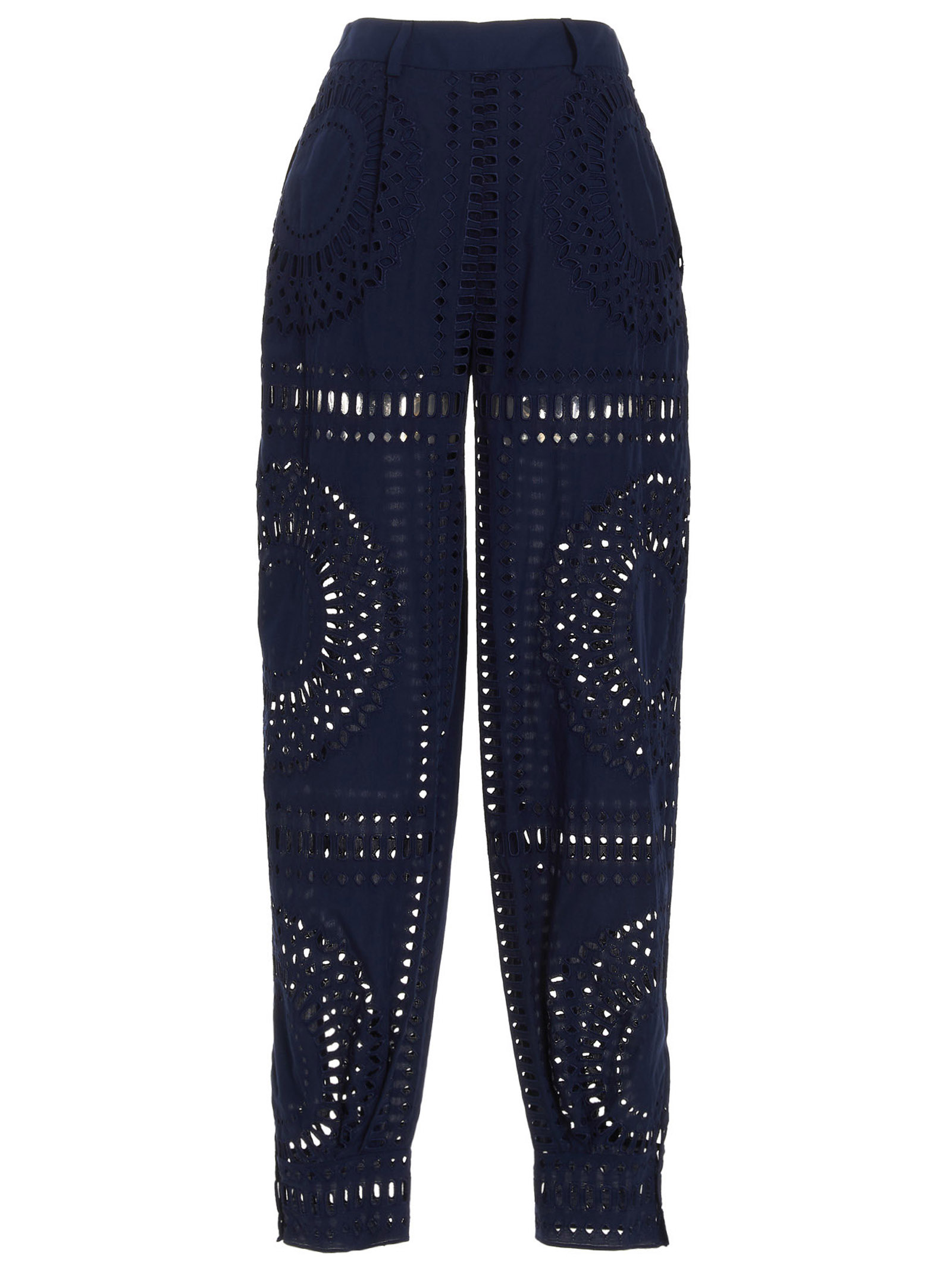 Embroidered cotton pants - immagine 2
