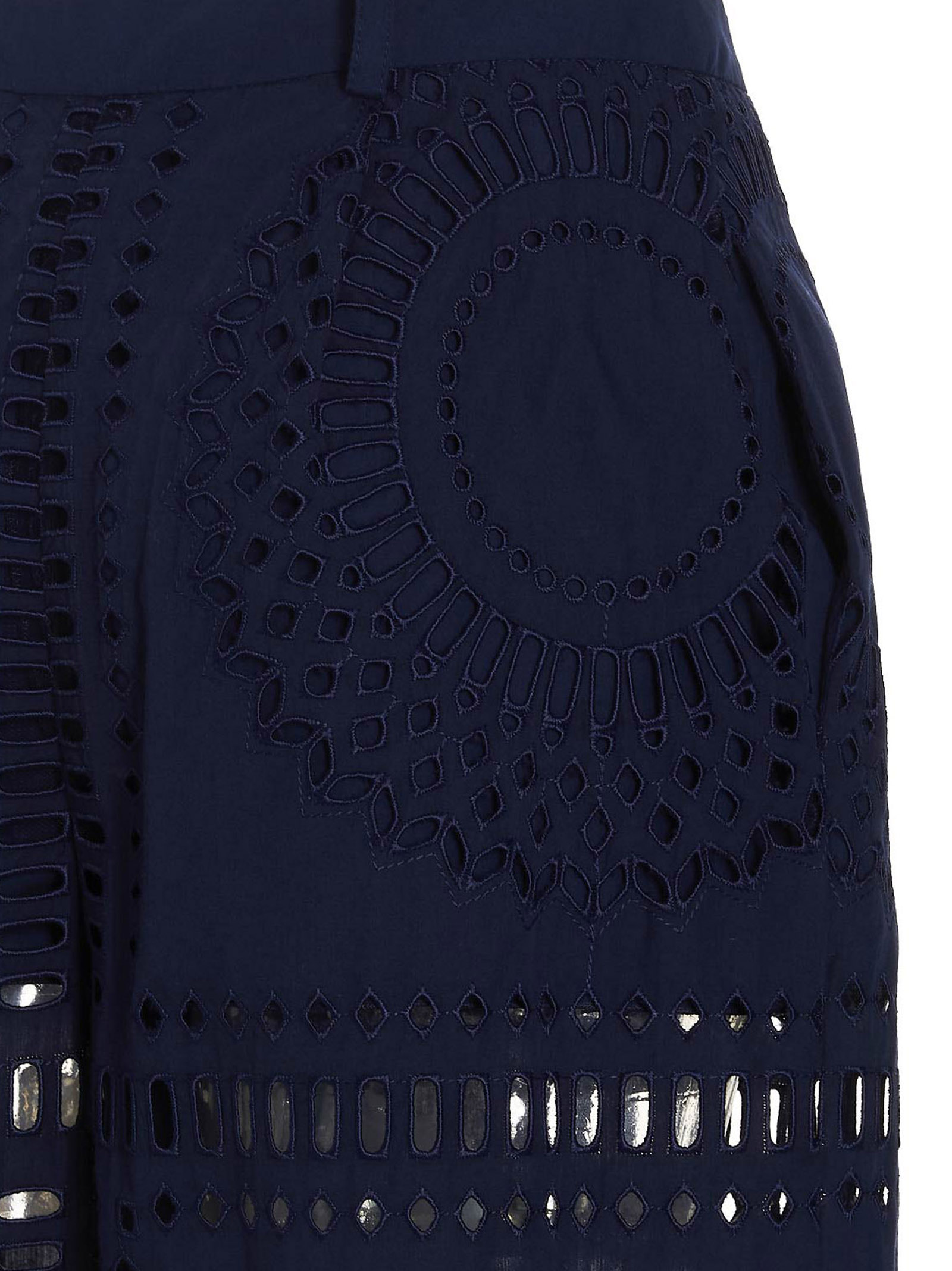 Embroidered cotton pants - immagine 4