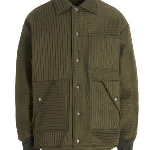 'Chore Quilted Stripes' down jacket