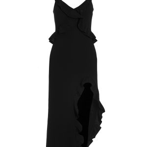 'Crossbody & Open Leg Ruffle Detail' dress